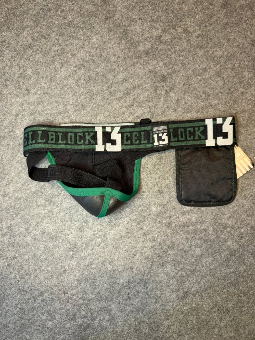 CellBlock 13 Sniper Neoprene Jockstrap with Side Utility Pouch Army Green Medium - Picture 4 of 7